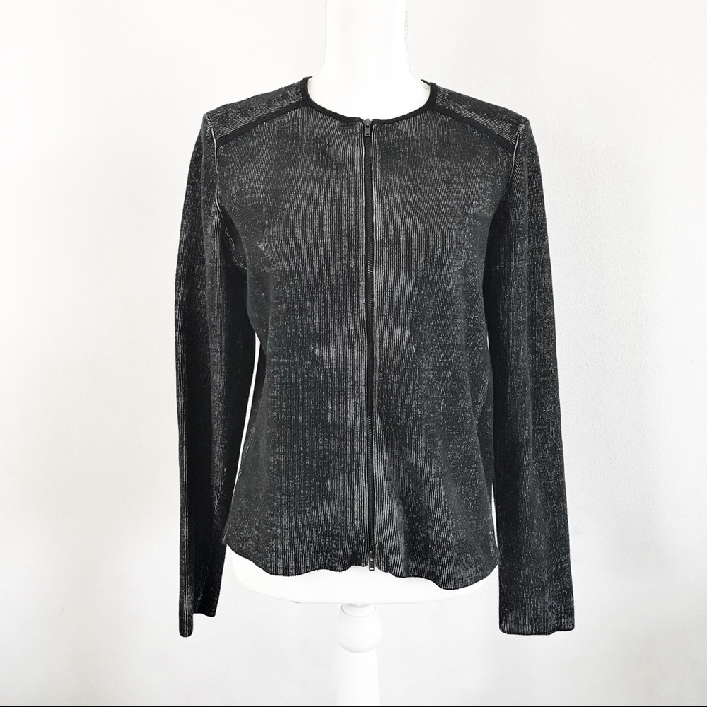 Eileen Fisher Ribbed Zip-up Jacket
